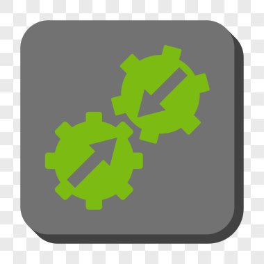 Dişli Tümleştirme yuvarlak kare düğme