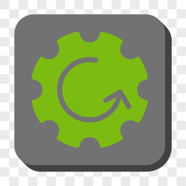 Dişli döndürme yuvarlak kare düğme