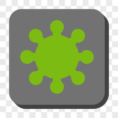 Dişli yuvarlak kare düğme