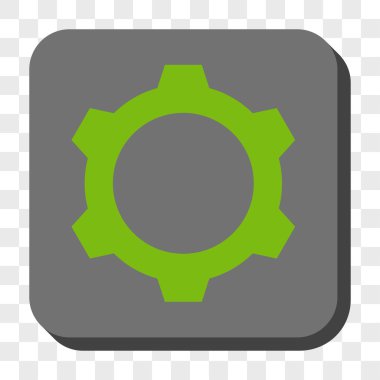 Dişli yuvarlak kare düğme