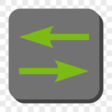 Yatay Exchange okları yuvarlak kare düğme