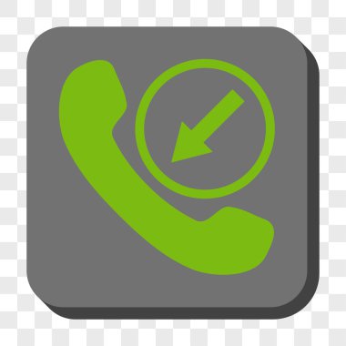 Gelen aramayı yuvarlak kare düğme