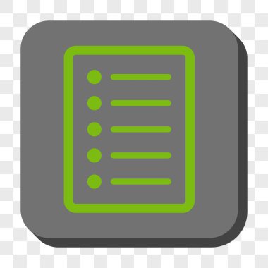 Liste sayfası yuvarlak kare düğme