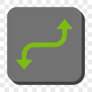 Tam tersi ok yuvarlak kare düğme eğri