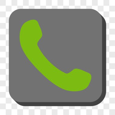 Telefon Alıcı Yuvarlak Kare Düğmesi