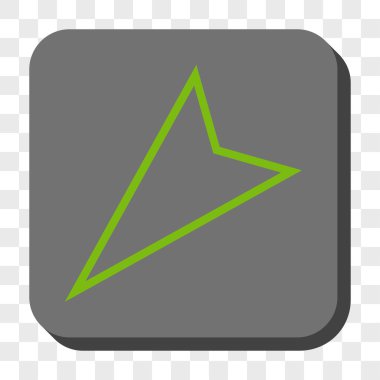 İşaretçi sol aşağı kare düğme yuvarlak