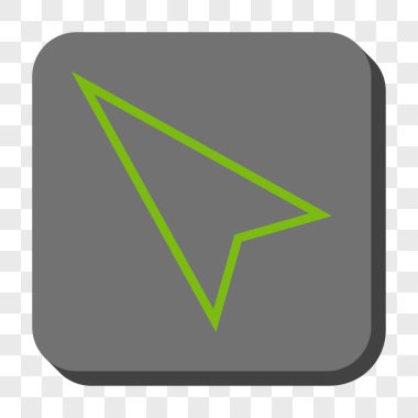 İşaretçi sol kadar kare düğme yuvarlak