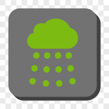 Yağmur bulutu yuvarlak kare düğme