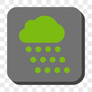 Yağmur bulutu yuvarlak kare düğme