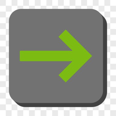 Sağ ok yuvarlak kare düğme