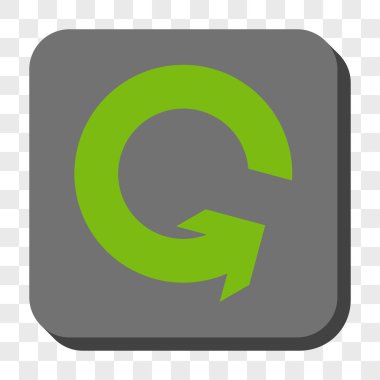 Döndürme Ccw yuvarlak kare düğme