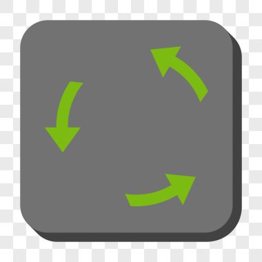 Döndürme Ccw yuvarlak kare düğme