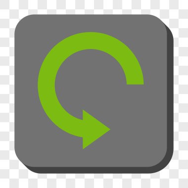 Döndür sağ yuvarlak kare düğme