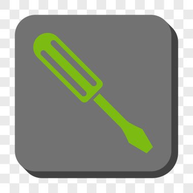 Tornavida yuvarlak kare düğme