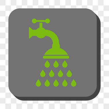 Duş musluk yuvarlak kare düğme