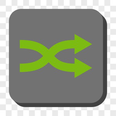 Shuffle oklar sağ yuvarlak kare düğme