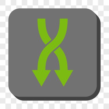 Yuvarlatılmış Kare düğme aşağı okları shuffle