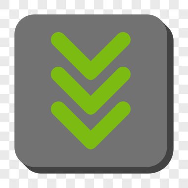 Yuvarlatılmış Kare düğme aşağı çift ok ucu