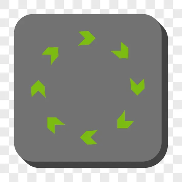 Bouton carré arrondi de circulation — Image vectorielle