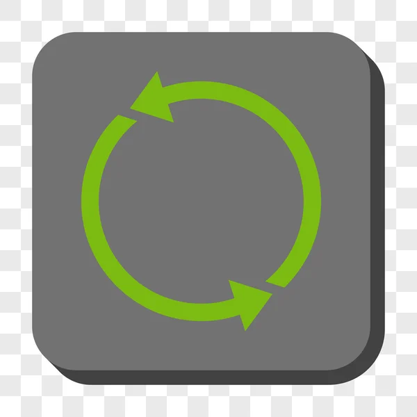 Recycler rond bouton carré — Image vectorielle