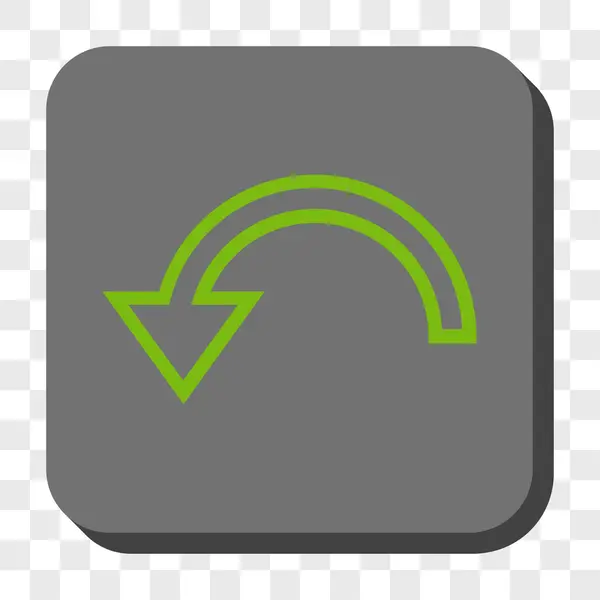 Rotation bouton carré arrondi à gauche — Image vectorielle