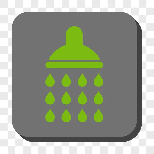 Shower Rounded Square Button — Stockvector