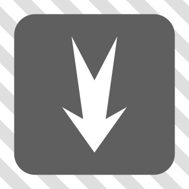 Yuvarlatılmış Kare düğme aşağı ok