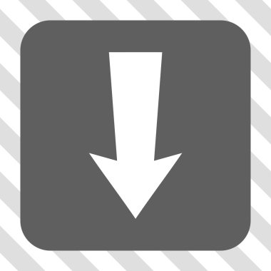 Yuvarlatılmış Kare düğme aşağı ok