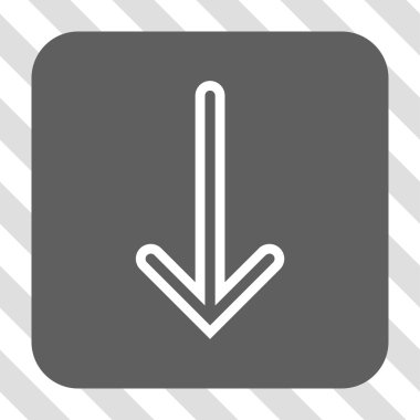 Yuvarlatılmış Kare düğme aşağı ok