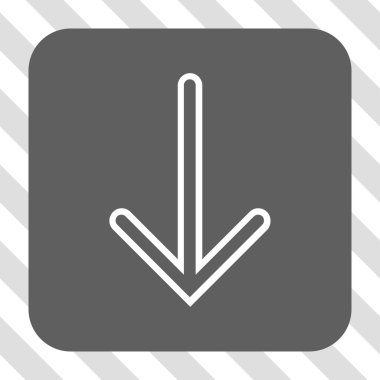 Yuvarlatılmış Kare düğme aşağı ok