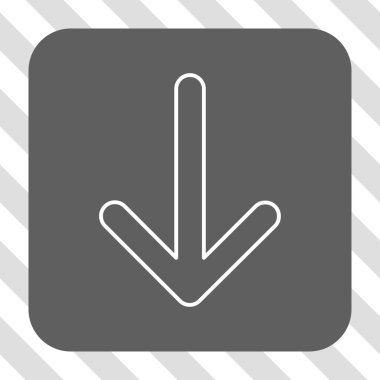 Yuvarlatılmış Kare düğme aşağı ok