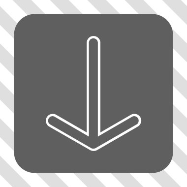 Yuvarlatılmış Kare düğme aşağı ok