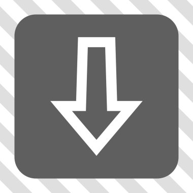 Yuvarlatılmış Kare düğme aşağı ok