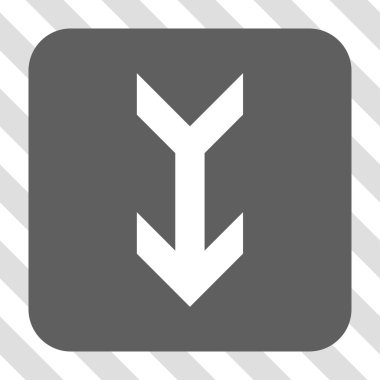 Yuvarlatılmış Kare düğme aşağı ok