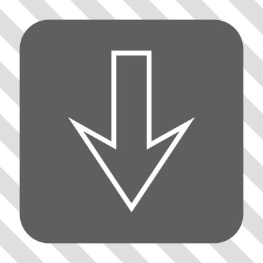 Yuvarlatılmış Kare düğme aşağı ok