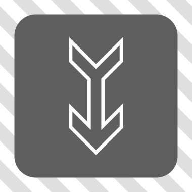 Yuvarlatılmış Kare düğme aşağı ok