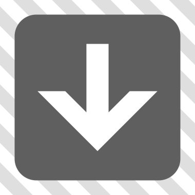 Yuvarlatılmış Kare düğme aşağı ok