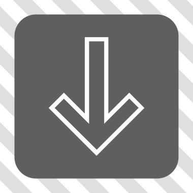 Yuvarlatılmış Kare düğme aşağı ok