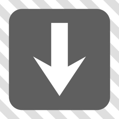 Yuvarlatılmış Kare düğme aşağı ok