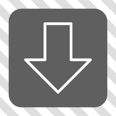 Yuvarlatılmış Kare düğme aşağı ok