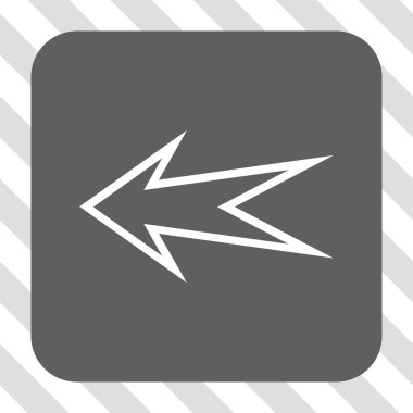 Ok sol yuvarlak kare düğme