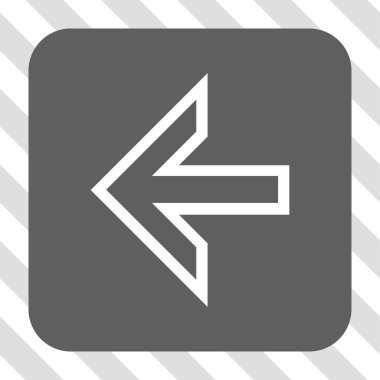 Ok sol yuvarlak kare düğme