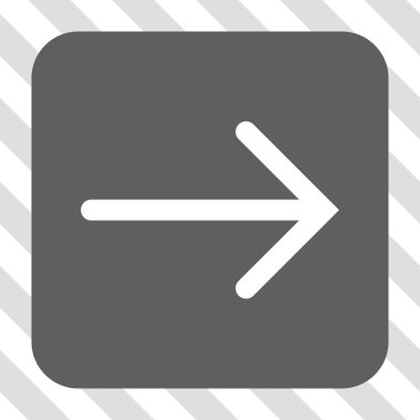 Ok sağ yuvarlak kare düğme