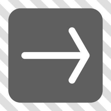 Ok sağ yuvarlak kare düğme