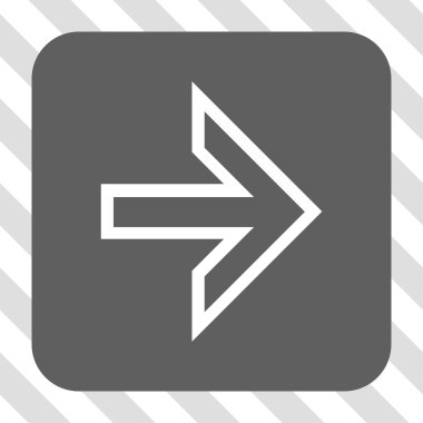 Ok sağ yuvarlak kare düğme