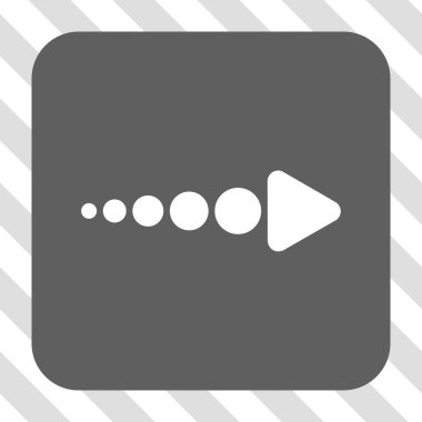 Ok sağ yuvarlak kare düğme