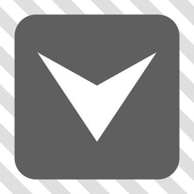 Ok ucu yuvarlatılmış kare düğmesini basılı