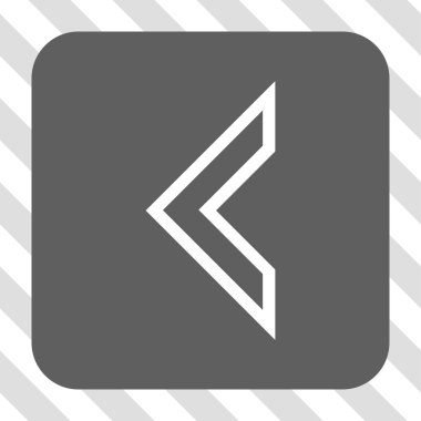 Ok ucu sol yuvarlak kare düğme