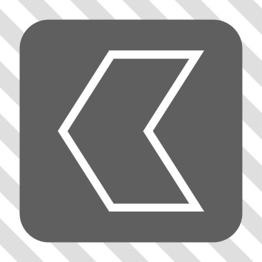 Ok ucu sol yuvarlak kare düğme