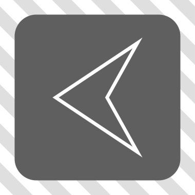 Ok ucu sol yuvarlak kare düğme